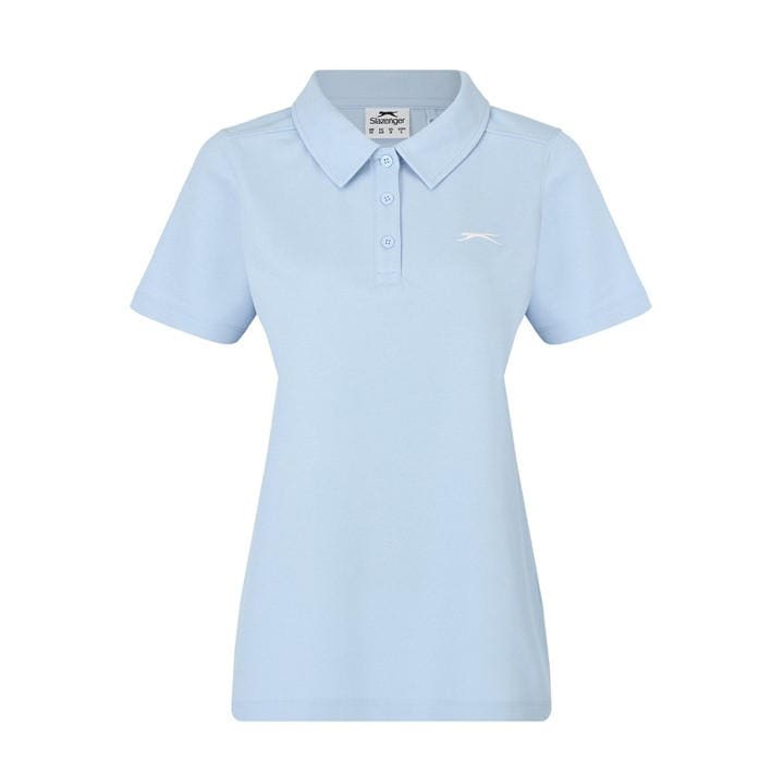 Slazenger Women's Blue Pique Polo Size 8