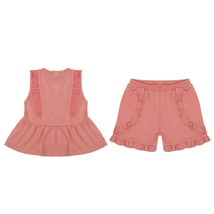 KIDS FRILL STRAP TOP EVERLASTING LIGHT