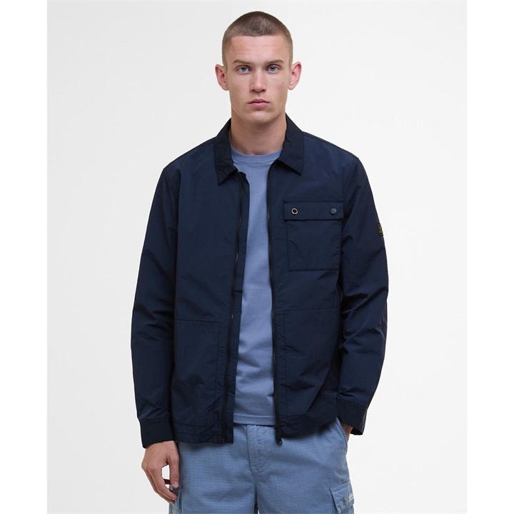 Barbour International Mens Blue Overshirt - Extra Large