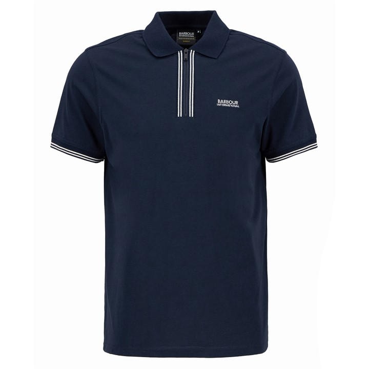 BARBOUR INTERNATIONAL OLLIE TWIN-TIPPED POLO SH