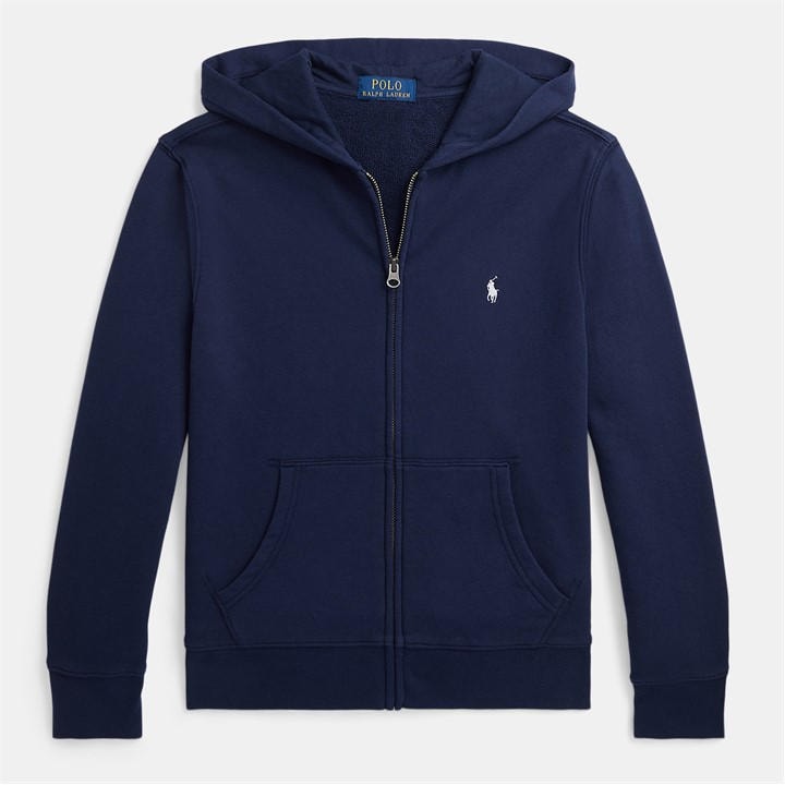 Polo Ralph Lauren Boys Blue Logo Zip Hoodie Junior