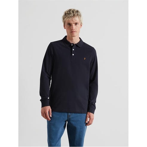 Farah - Men's Long-Sleeve Polo Shirt