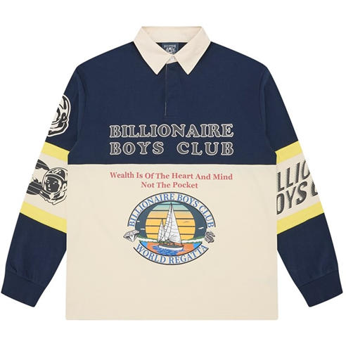 BILLIONAIRE BOYS CLUB - Men's Long Sleeve Polo Shirt