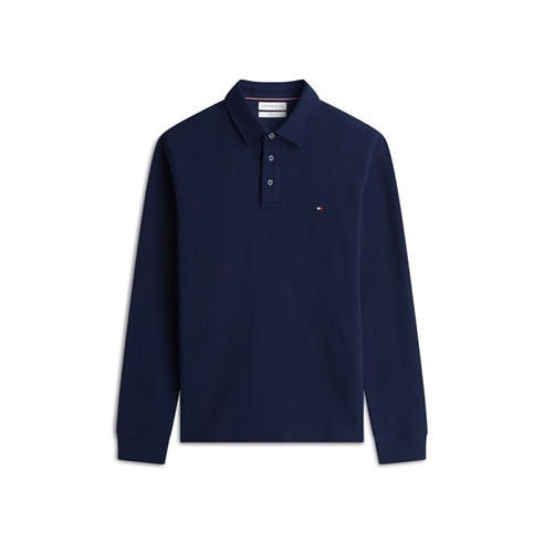 Tommy Hilfiger - Men's Waffle Cotton Long-Sleeve Polo Shirt