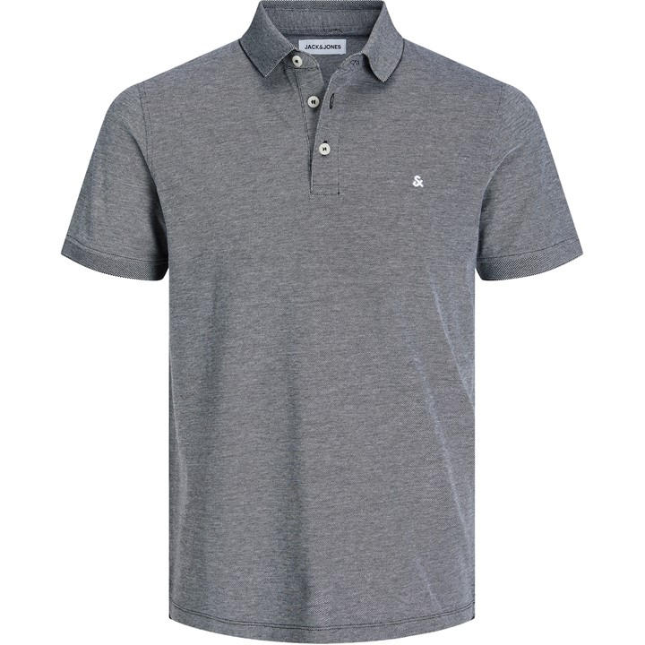 JACK & JONES PAULOS TIPPED PIQUE SHORT SLEEVE POLO SHIRT