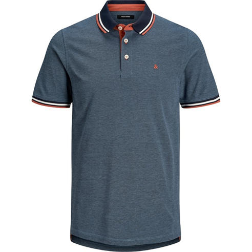 Jack and Jones - Paulos Tipped Pique Short Sleeve Polo Shirt