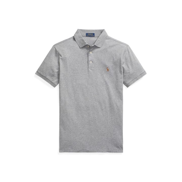 Polo Ralph Lauren Men's Grey Slim Fit Pima Polo Shirt Extra Large