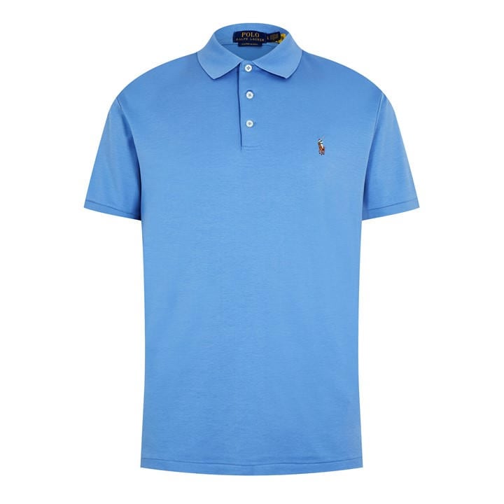 Polo Ralph Lauren Olo Ralph Lauren Slim Fit Pima Polo Shirt In Blue