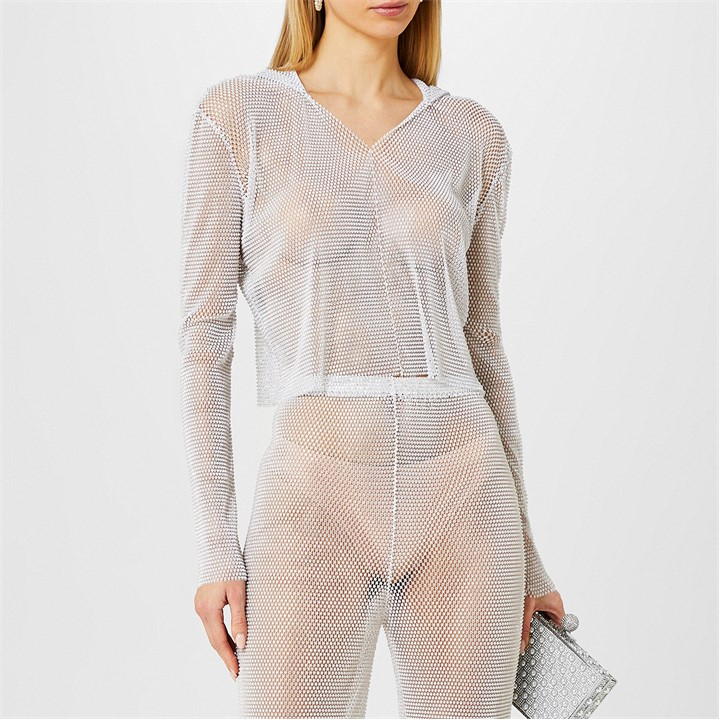 Santa Parkle Hooded Blouse