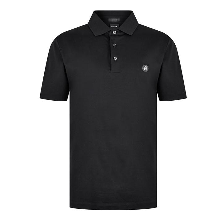 HUGO BOSS MEN'S C PARRIS POLO SIGNATURE MONOGRAM SHIRT