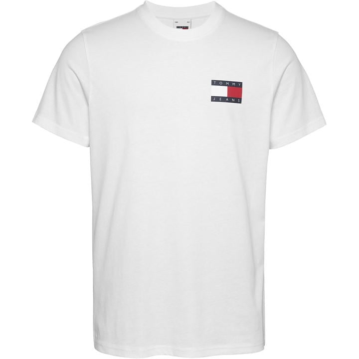 TOMMY JEANS M SLIM ESSENTIAL FLAG TEE EX
