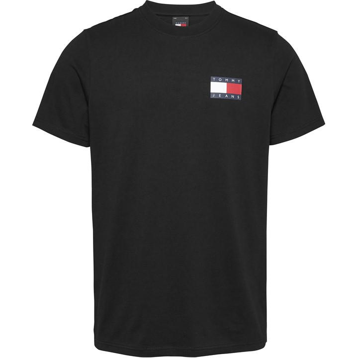 TOMMY JEANS M SLIM ESSENTIAL FLAG TEE EX