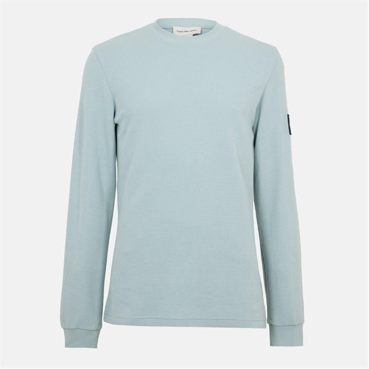 CALVIN KLEIN JEANS EST.1978 WAFFLE LONG SLEEVE TOP