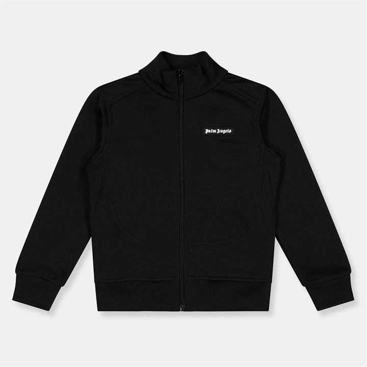 Palm Angels Unisex Kids Black Palm Lgo Track Jkt Jn54 Size 9