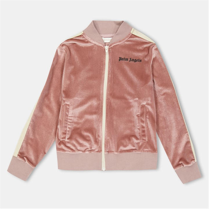 Palm Angels Girls Pink Palm Velour Track Size 8