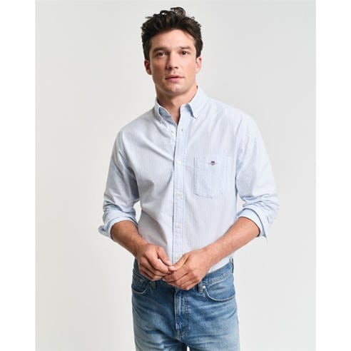 Gant - Regular Fit Banker Stripe Classic Oxford Shirt