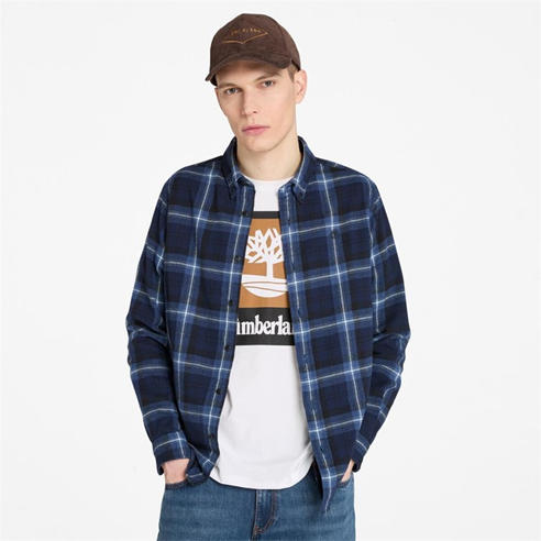 Timberland - Men's Long-Sleeve Check Patterned Shirt