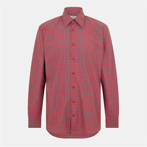 VIVIENNE WESTWOOD - Men's Long Sleeve Patterned Shirt