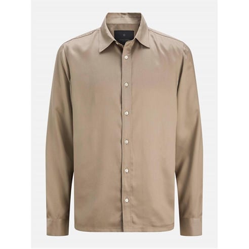 Jack and Jones - Men's Jprblamilo Long Sleeve Plain Shirt