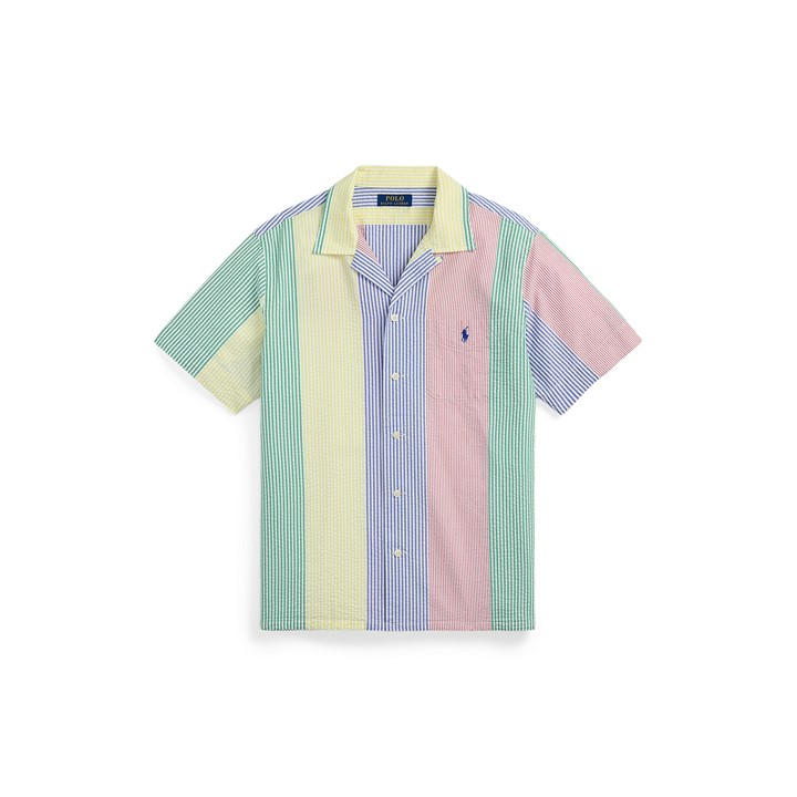 Polo Ralph Lauren Men's Multi Fun Shirt Seersucker Shirt Small