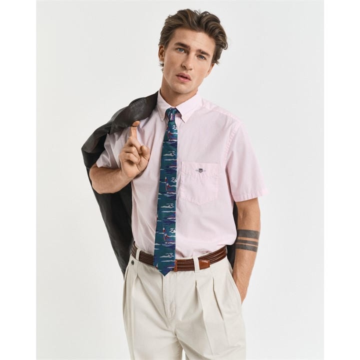 GANT REGULAR FIT CLASSIC POPLIN SHORT SLEEVE SHIR
