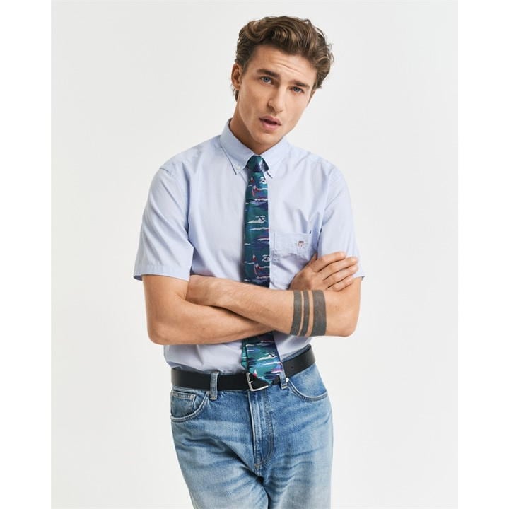 GANT REGULAR FIT CLASSIC POPLIN SHORT SLEEVE SHIR