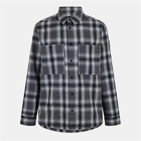 BELSTAFF - Men's Outpost Long-Sleeve Patterned Shirt