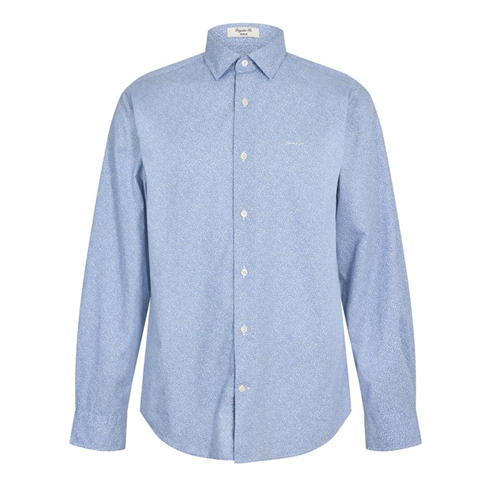 Gant - Men's Poplin All Over Print Long Sleeve Shirt