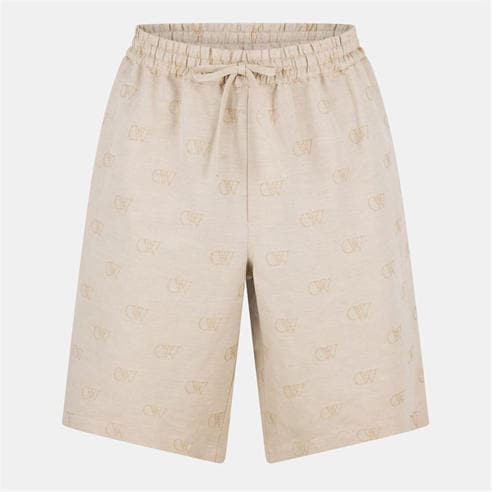 OFF WHITE - Men's Linen Tailored Shorts