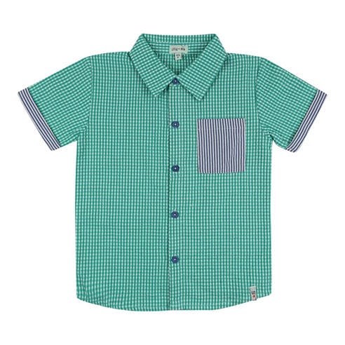 Lilly and Sid - Gingham Short-Sleeve Shirt