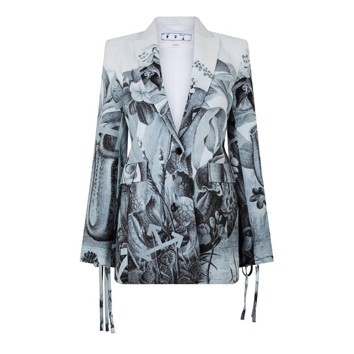 Off White Women's White Off Off Suit Jacket Size 10