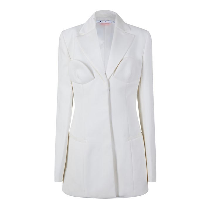 Off-white Ff Suit Jacket In White