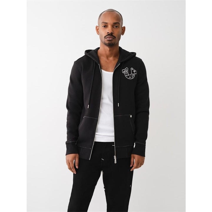 TRUE RELIGION CHENILLE FULL ZIP HOOD