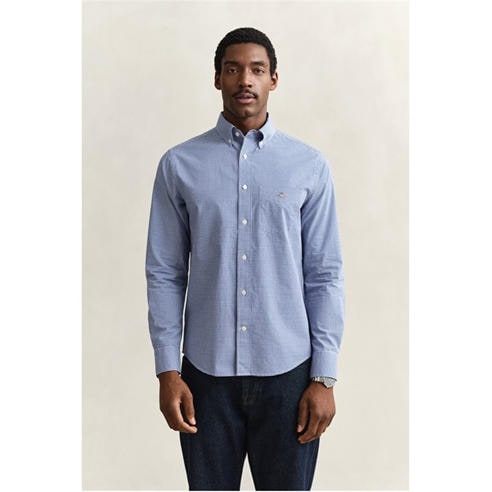 Gant - Mens Gingham Long Sleeve Patterned Shirt