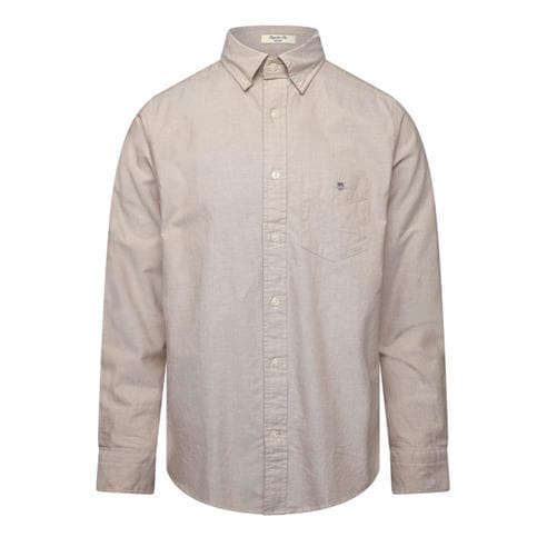 Gant - Gant Reg Oxford Ss Shirt Milky Matcha L