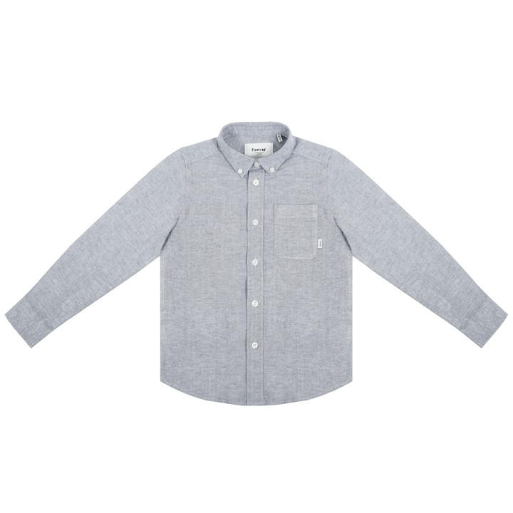 Firetrap Boys Grey Long Sleeve Oxford Shirt Juniors Size 7