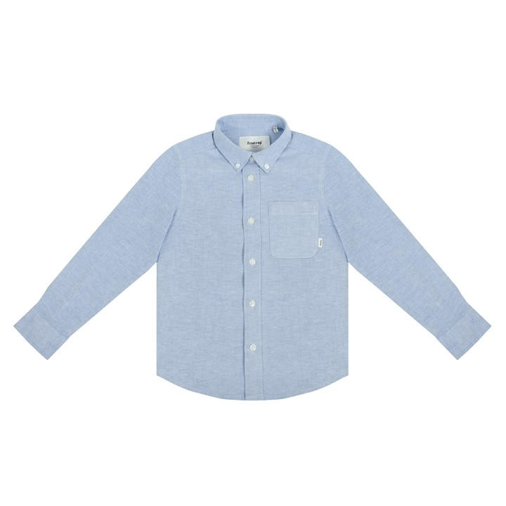 Firetrap Boys Blue Long Sleeve Oxford Shirt Juniors Size 13