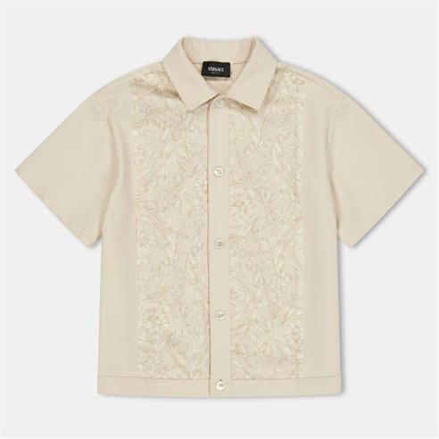 VERSACE - Kids' Borroco Short Sleeve Bowling Shirt