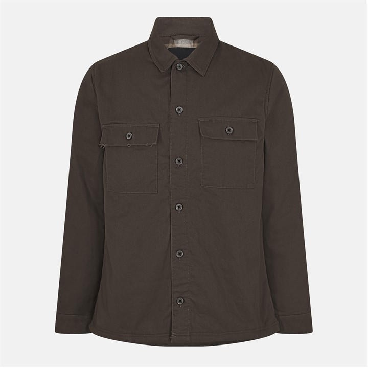 Threadbare Check Lined Shacket Mens