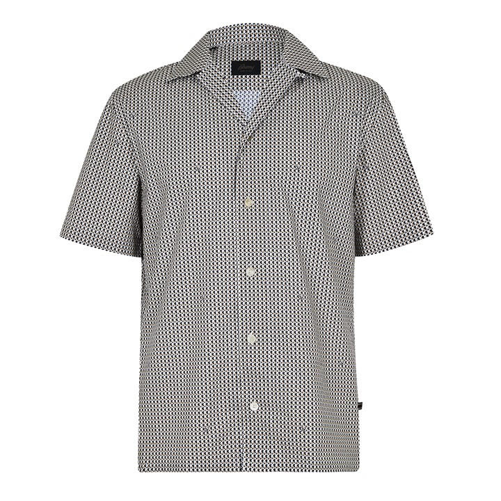 BRIONI PATTERNED CUBAN SHIRT