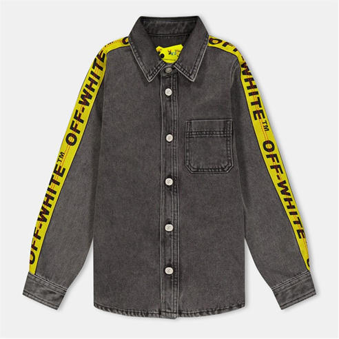 OFF WHITE - Kids' Long Sleeve Denim Shirt