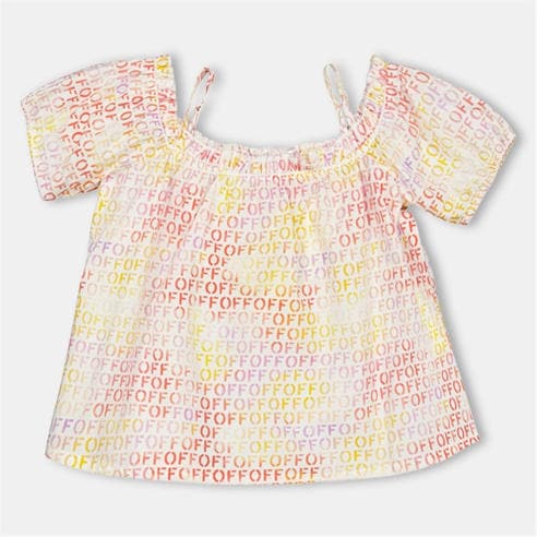 OFF WHITE - Kids Long-Sleeve Blouse