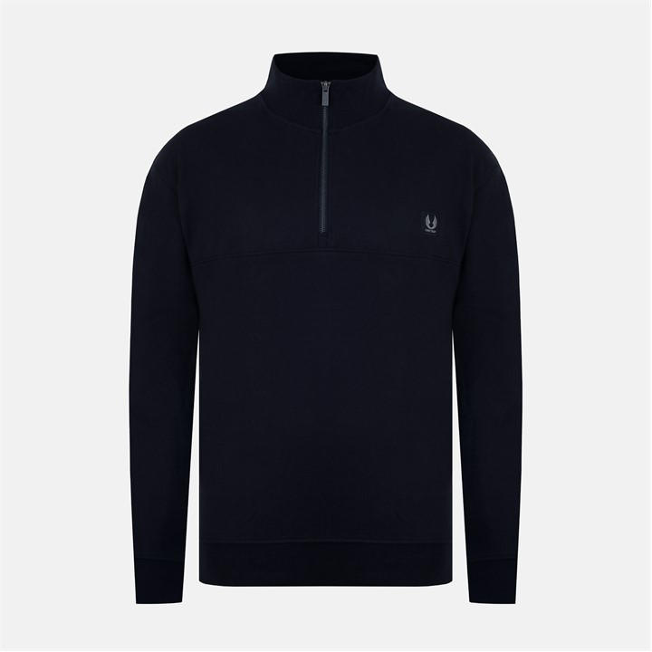 Firetrap Men's Black Quarter Zip Fleece