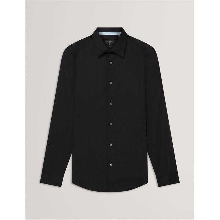 Ted Baker Men's Blue Long-Sleeve Cotton Oxford Shirt