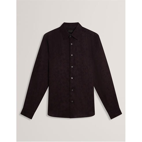 Ted Baker - Men's Floral Long-Sleeve Patterned Shirt
