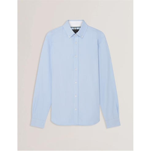 Ted Baker - Men's Long-Sleeve Oxford Plain Shirt