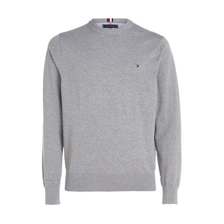 Tommy Hilfiger Men's Grey Crew Neck Jumper Extra Large