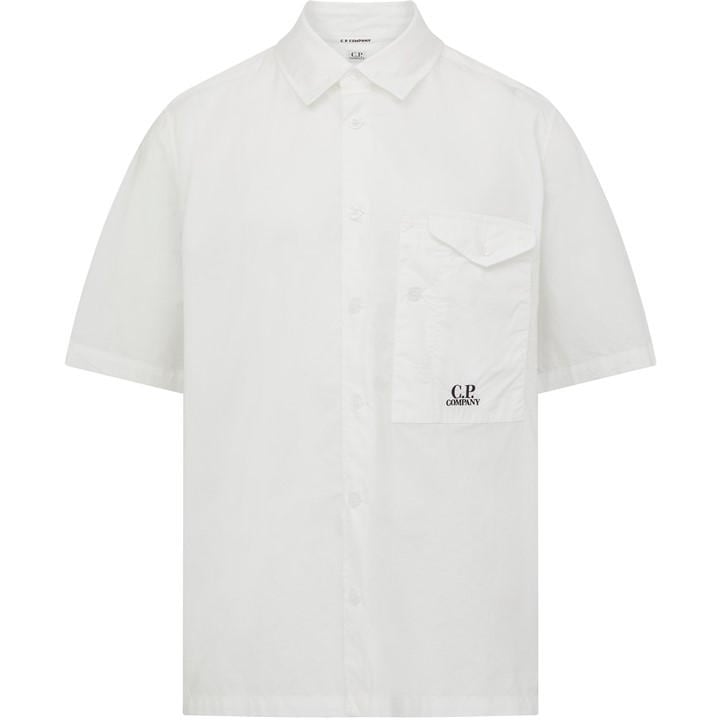 C.P. COMPANY SHORT SLEEVE POPLIN SHIRT
