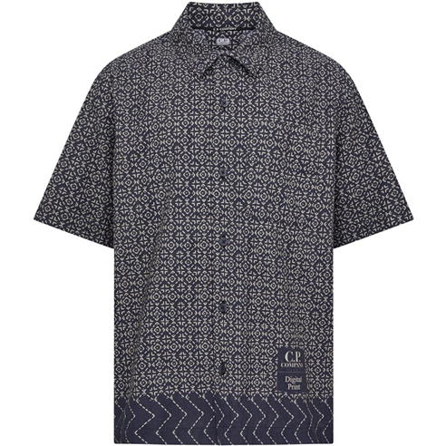 CP COMPANY - Popeline Baja Print Shirt