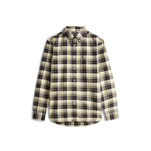 Tommy Hilfiger - Men's Check Oxford Long Sleeve Patterned Shirt